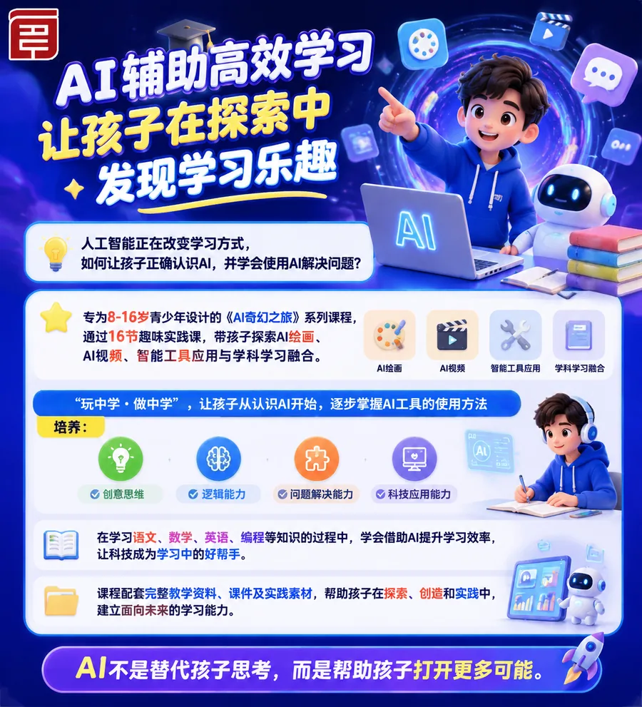 玩中学、做中学课程理念海报